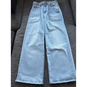 Just Black Light Blue Wide Leg Jeans